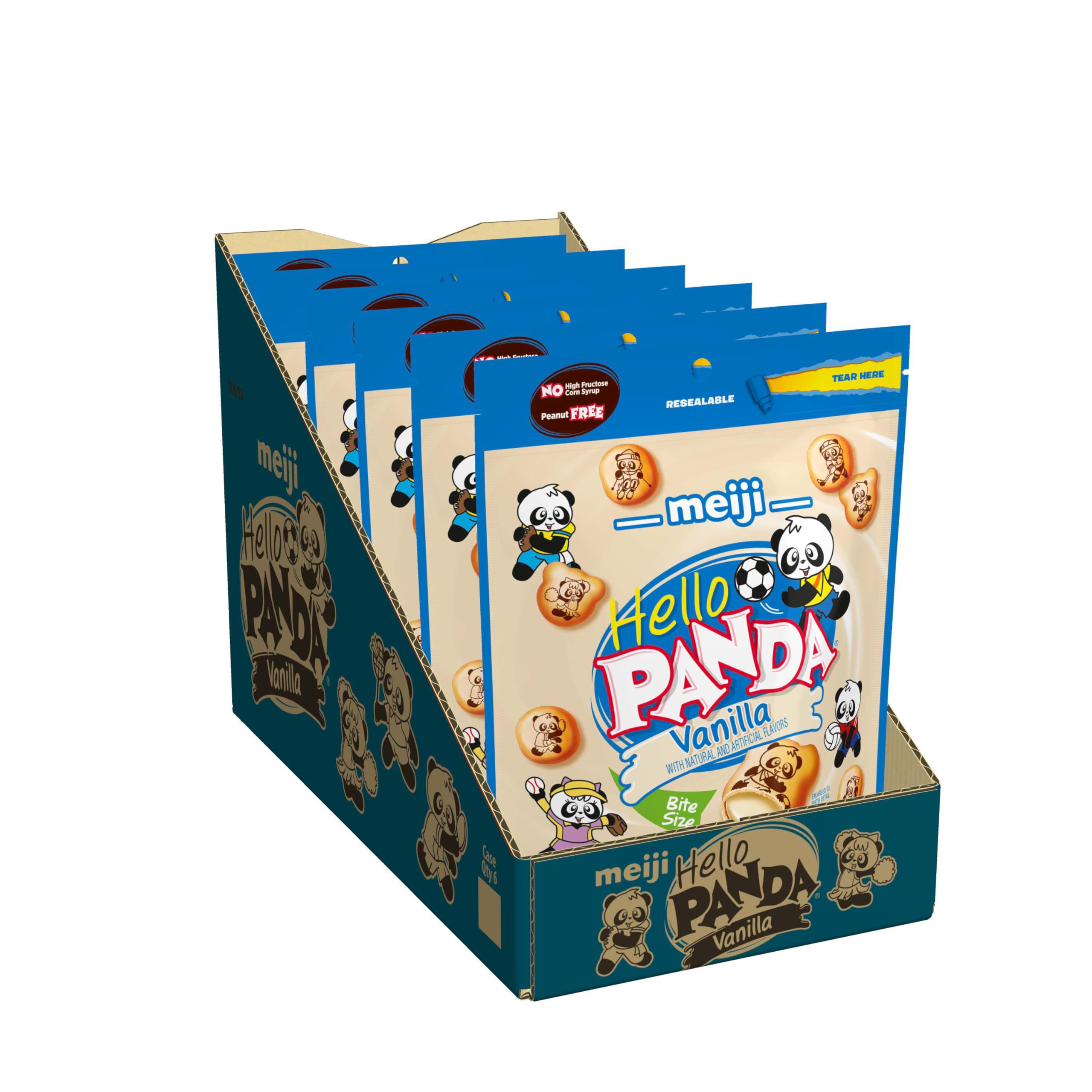 Amazon.com: Meiji Hello Panda Cookies, Vanilla Crème Filled - 7 Oz